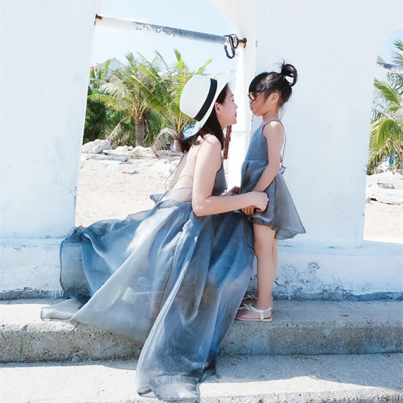 mother and daughter princess dress