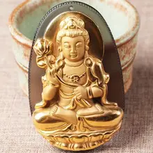 Золотой кулон в виде пятна льда mahasthamaprapta мужской и женский знак зодиака лошадь натальный Будда