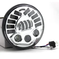 7 "LED Проекция Daymaker Адаптивных Фар Светодиодные Фары с DRL Для Harley Davidson фары