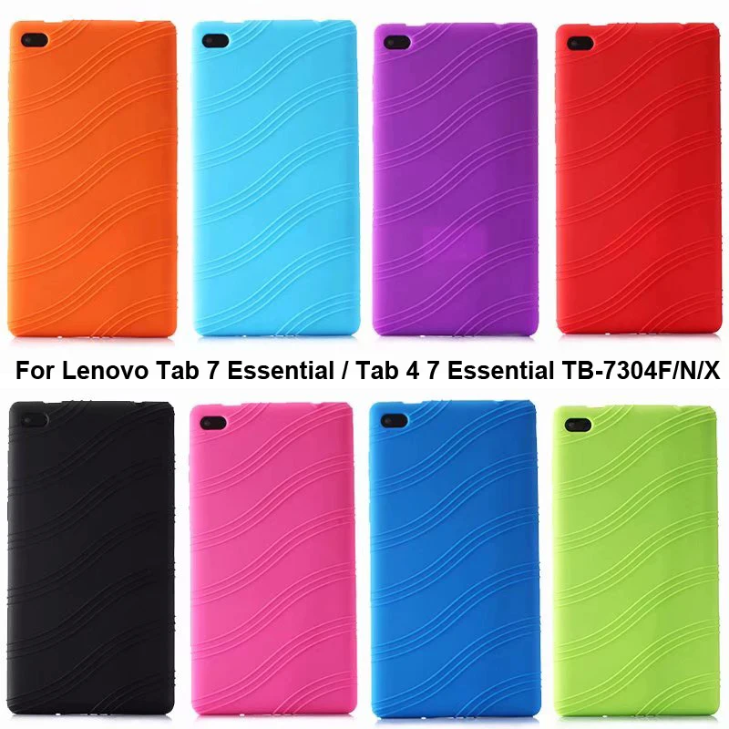

Soft Silicone Case for Lenovo Tab 4 7 Essential 7304F Cover Protector Tab7 Essential TB-7304N 7304X Shell Sleeve TB-7304F Pouch