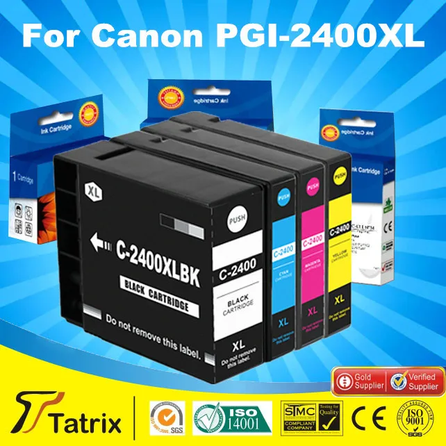 

For Canon PGI-2400xl Pigment ink compatible for Canon MAXIFY iB4040 / MAXIFY MB5040 / MAXIFY MB5340 printer ( with lastest chip)