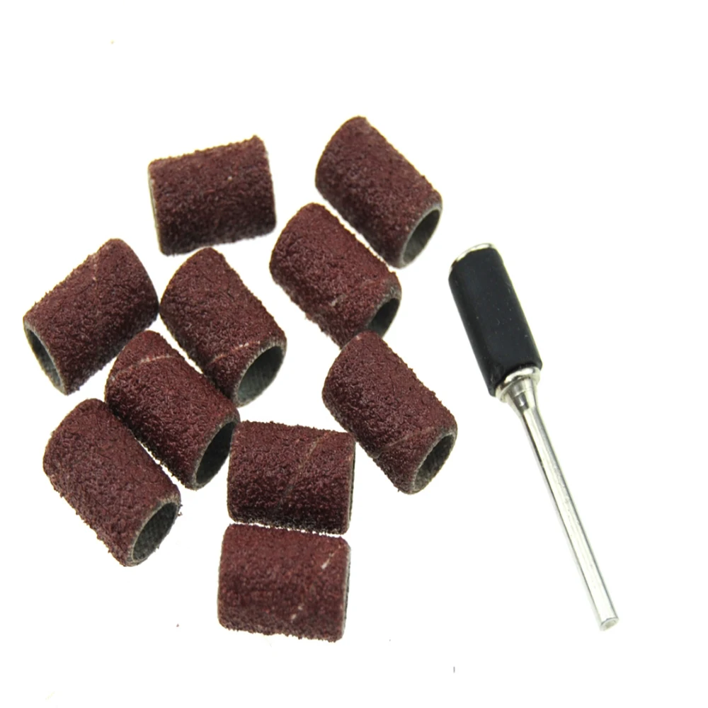 

100pcs Jewerly Dental Lab Big Small Abrasive Sanding Band Coarse Grit +10 Mandrel Shank 2.35mm and 3.175mm