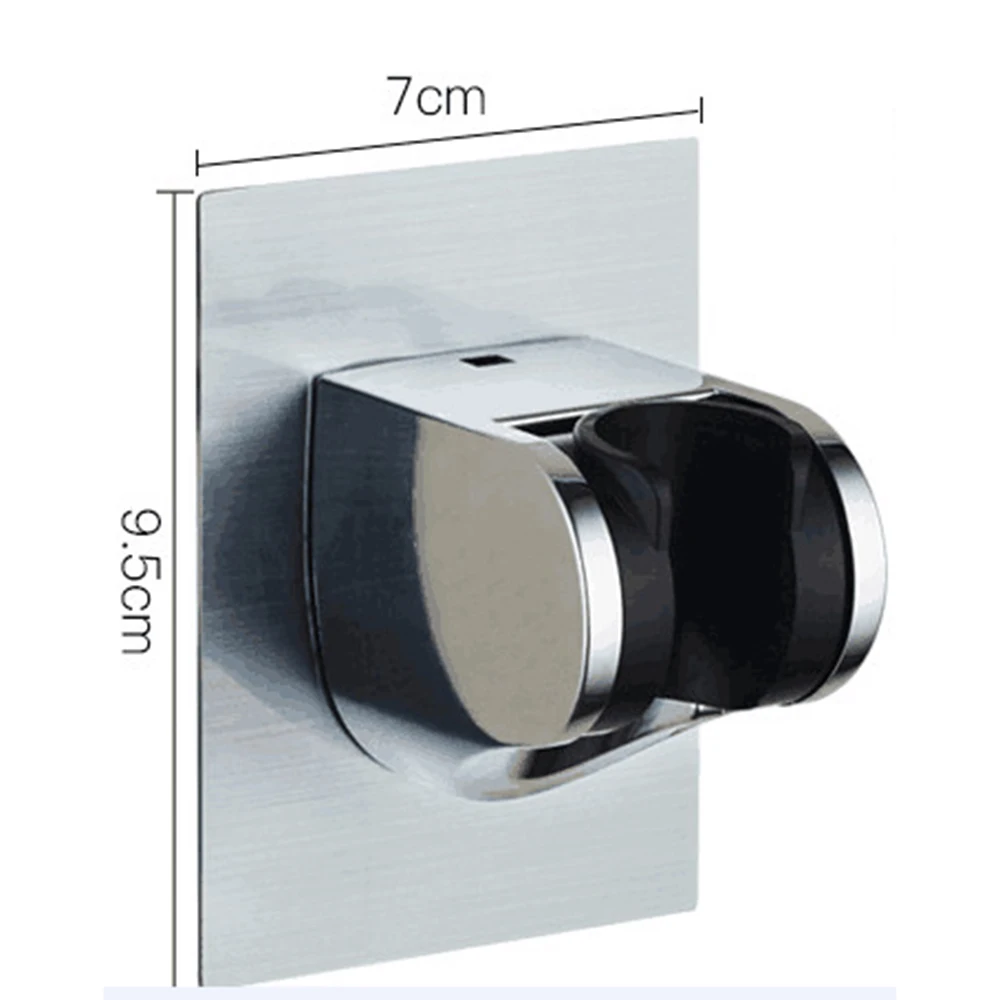 Adhesive Stick Shower Head Holder Base Bathroom Shower Adjustable