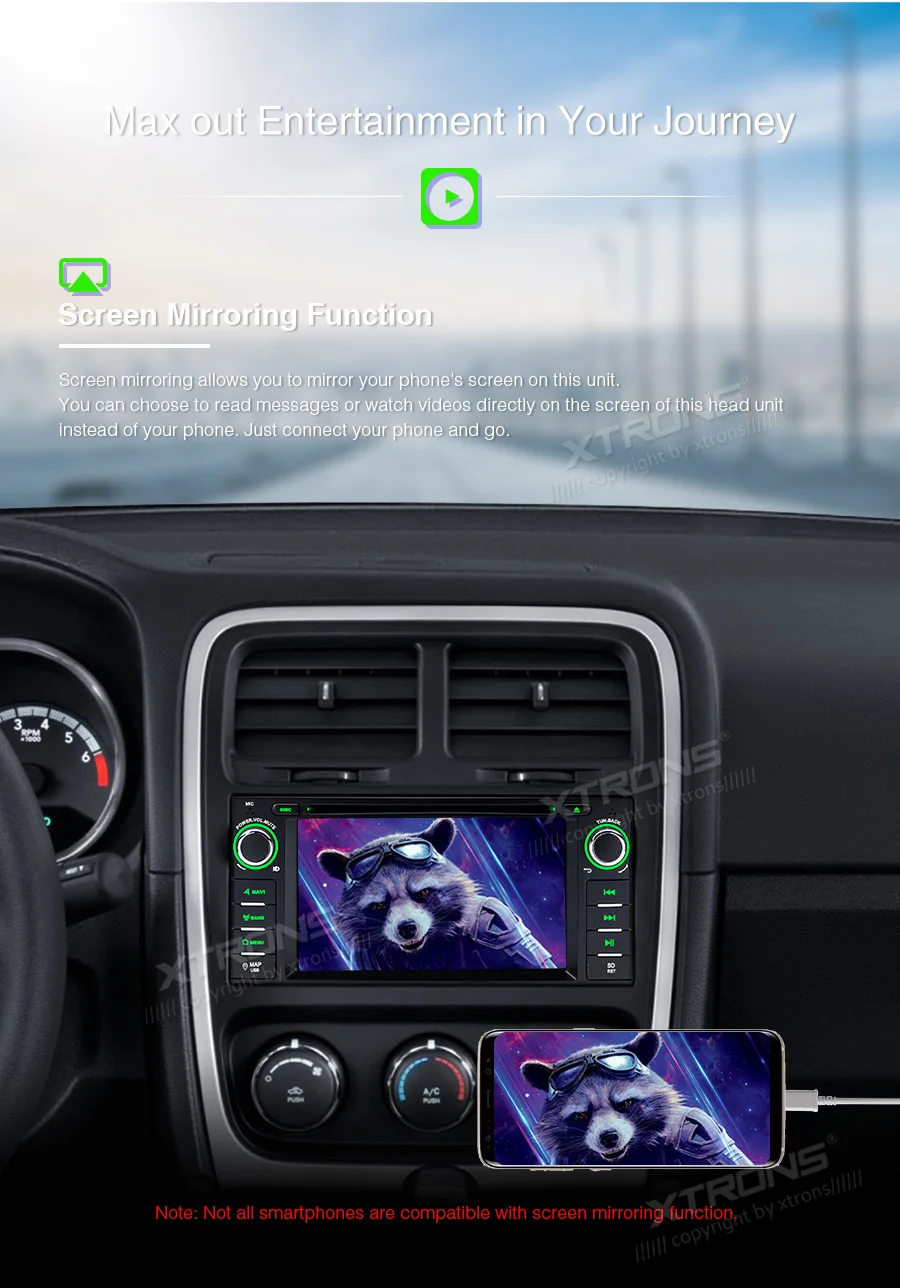 Excellent XTRONS 6.2" Android 9.0 Octa Core Car Radio DVD Player GPS Navigation for JEEP Patriot Liberty Wrangler Compass DODGE Chrysler 10