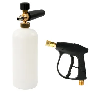 Image 1 - HNYRI Cañón de espuma de alta presión, pistola de espuma de 1/4 pulgadas, 1L, jabón de nieve, conector rápido, adaptador de bomba de chorro de agua