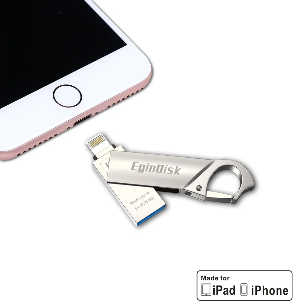 Флеш-накопитель Usb для iPhone 5 5S 6 S Plus 7 8 X iPad флешка 128 ГБ 64 32 Otg карта памяти телефона