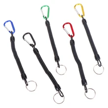 Рыболовные ремешки катание на лодках веревки удерживающая струна рыболовная веревка с кемпинговым карабином безопасный замок рыболовные инструменты, аксессуары