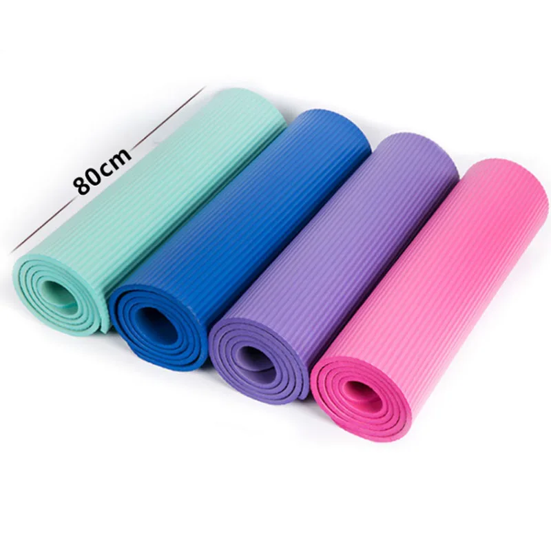 10mm Nbr Thickened Nonslip Yoga Mats Tear Resistant Nbr Fitness Mats
