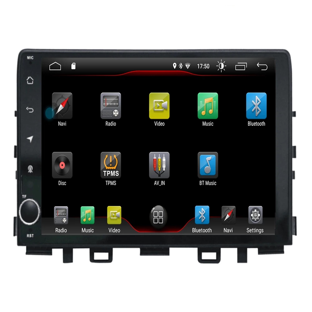 

4-core android 9.1 car radio gps multimedia for Kia Rio 2017/2018 2019 with wifi/obd/3g/phonelink/steering wheel contol/Camera
