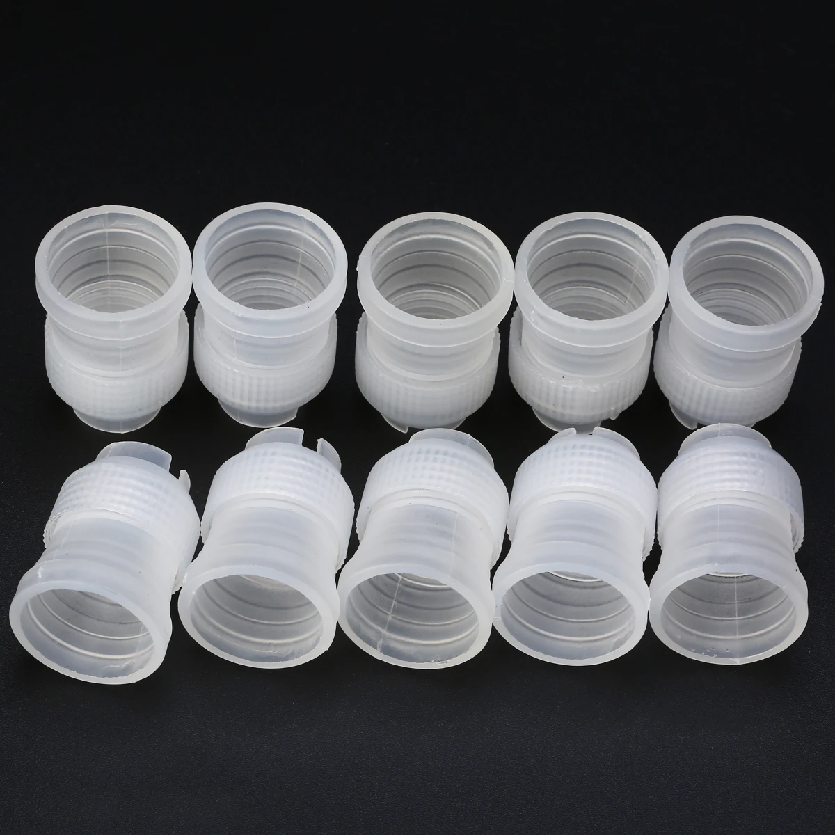 10pcs Fondant Cake Nozzles Adaptor DIY Coupler Icing Piping Pastry Bag Set Usable Kitchen Bakeware Decor Tool