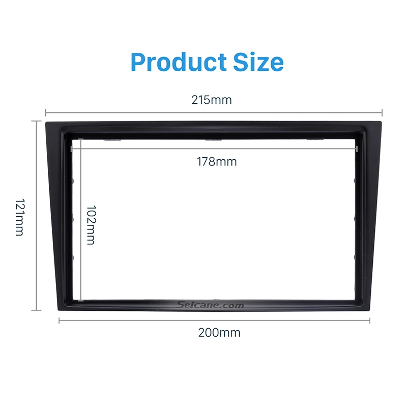 Seicane черный двойной Дин радио фасции стерео Indash CD рамка ПАНЕЛЬ АУДИО крышка Рамка комплект для ремонта для Opel Vectra Astra Zafira