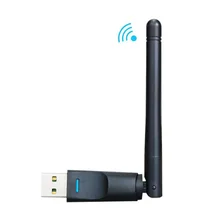 150 Мбит/с RT5370 беспроводной Mini-USB адаптер Lan Карта 802.11n/g/b приемник USB Wi-Fi, Wi-Fi, подвесная антенна для портативных ПК Freesat V7 HD