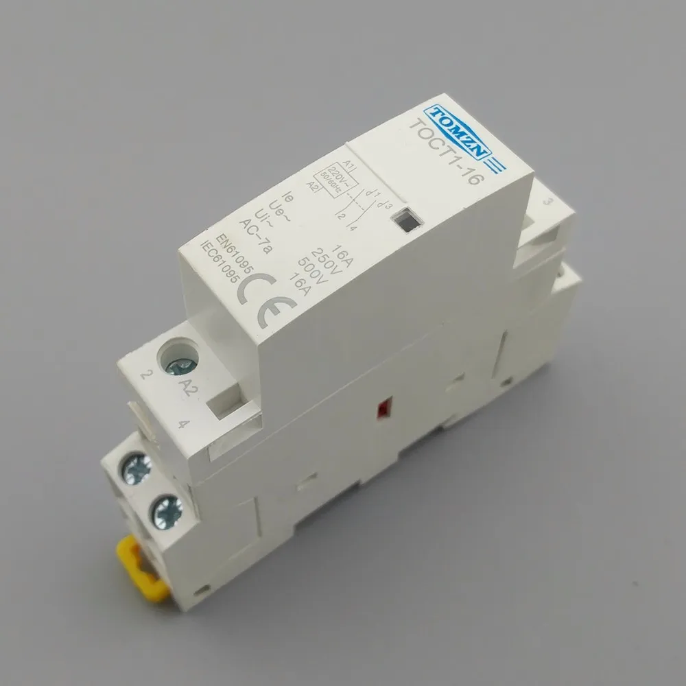 TOCT1 Американская классификация проводов 2р 16A 220 V/230 V 50/60HZ Din rail бытовой ac Контактор В соответствии с стандартом 2NO или 1NO 1NC