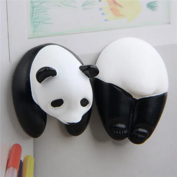 Panda Animal Bear Upper Half Body and Butt Fridge Magnets Figures Toys - 3