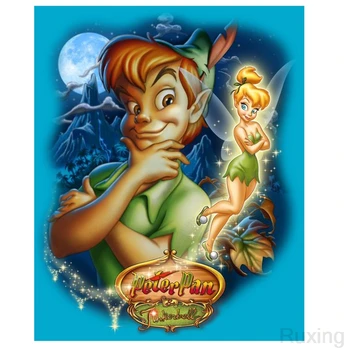

Diy Diamond Painting Wings Elf and Peter Pan.Cross Stitch 5D Mosaic Diamond Embroidery Picture On Canvas Home Decor