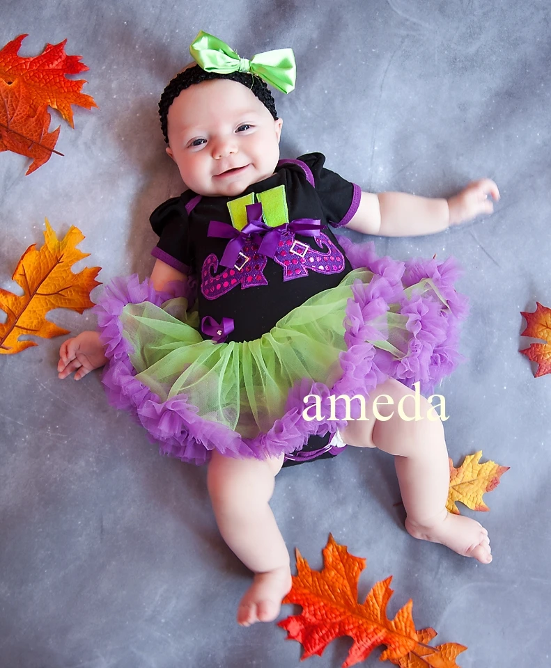 Aliexpress.com : Buy Halloween Baby Girl Clothes Witch Feet Legs Black ...