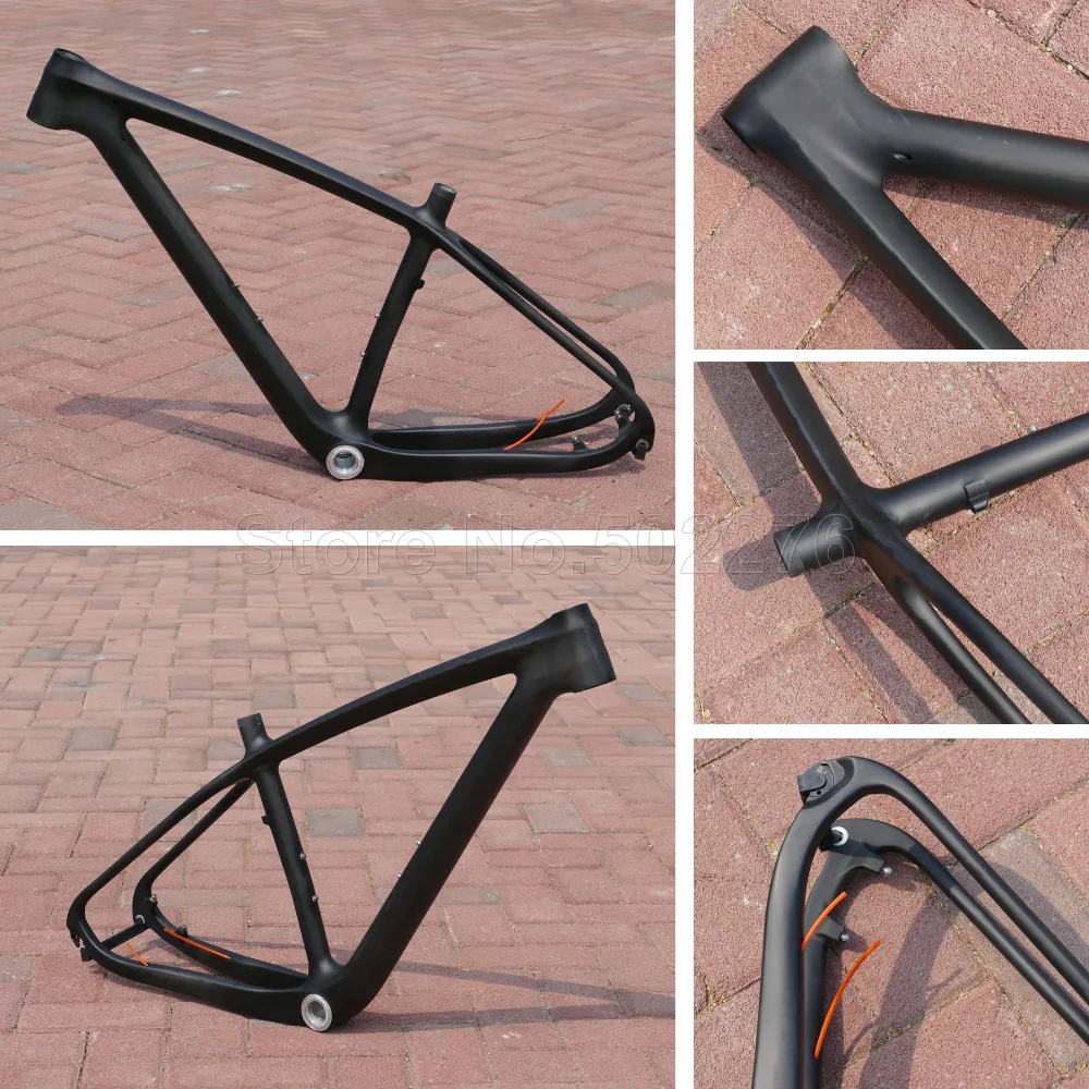

Carbon Fiber Matt Glossy 29ER Mountain Bicycle Frame 15.5" 17.5" 19" MTB Frame + Cycling Seat Clamp