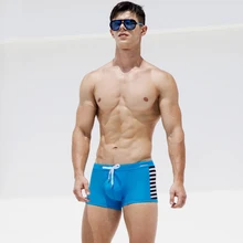 Новинка, купальные костюмы с горизонтальными полосками, мужские сексуальные мужские купальные костюмы, летняя пляжная одежда, мужские плавки для купания с подкладкой