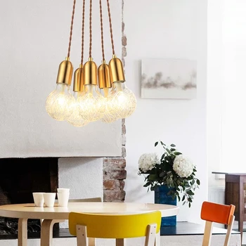 

Modern G9 LED Pendant Lights Crystal Glass Handlamp Nordic Pendant Lamps for Living Room/Restaurant/Home Lighting