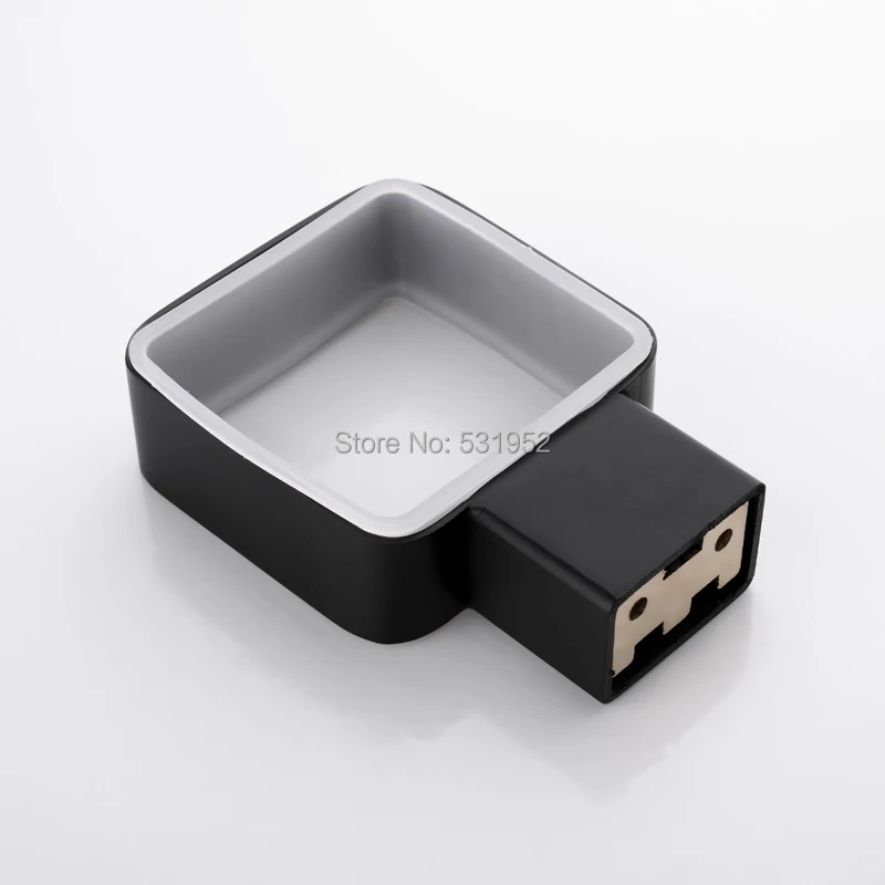 Square Toothbrush Holder Stainless Steel Toothbrush Tumbler&Cup Holder Wall Mount Stainless Steel toothbrush cup bathroom organizer