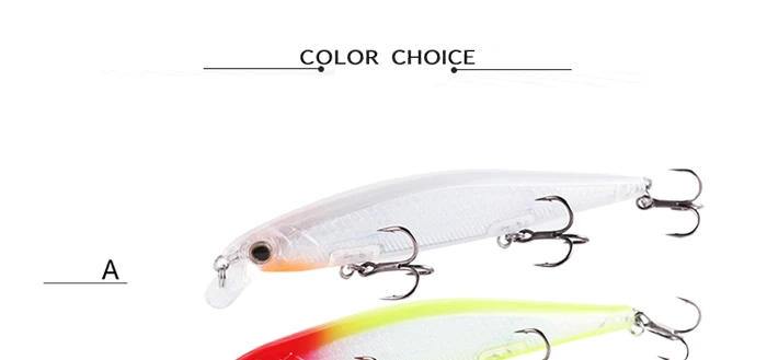 Jerk Trout Wobblers Fishing Lure Minnow Rattlin 11cm 13g 10pcs Artificial Bait 0.2-1.5m Salmon Peche Bass Peche Fishing Tackle (6)