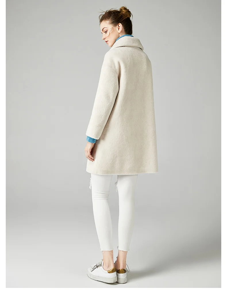Vestes Agneau Fourrure Qualité 2018 Moutons Parkas Beige Épais Tonte Yolanfairy Hiver Véritable Manteau Des Mujer Top De Automne Chaud Mf575 Femmes shrdCxtQB