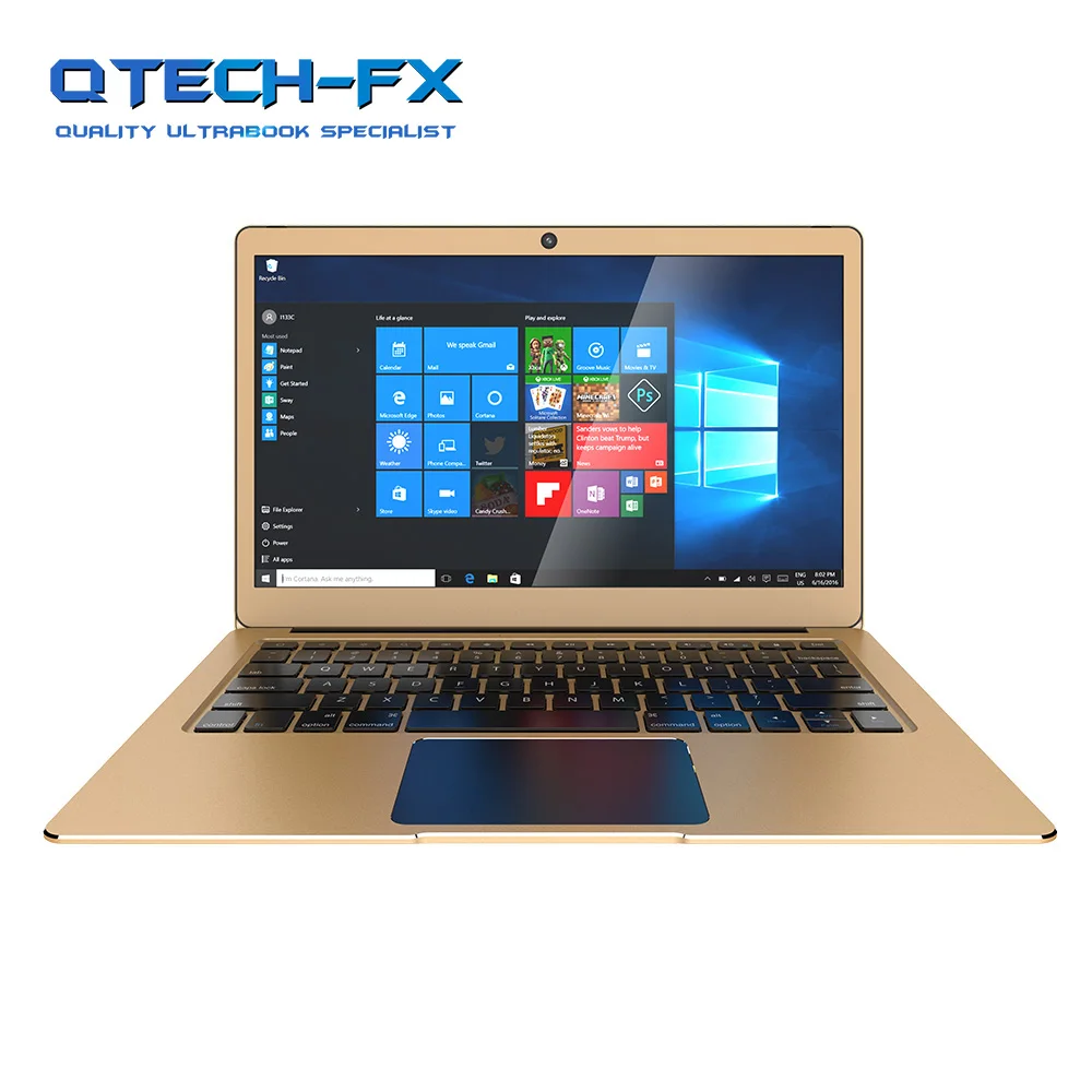 

Metal Ultrabook SSD 256GB /128/64 RAM 6GB 13.3" Fast CPU Intel 4Cores Windows 10 French Arabic Spanish Russian Keyboard Backlit