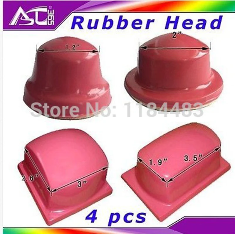 

4 Pieces Pad Printing Rubber Head Silicone Pad Printing Material Pad Printing Rubber Head