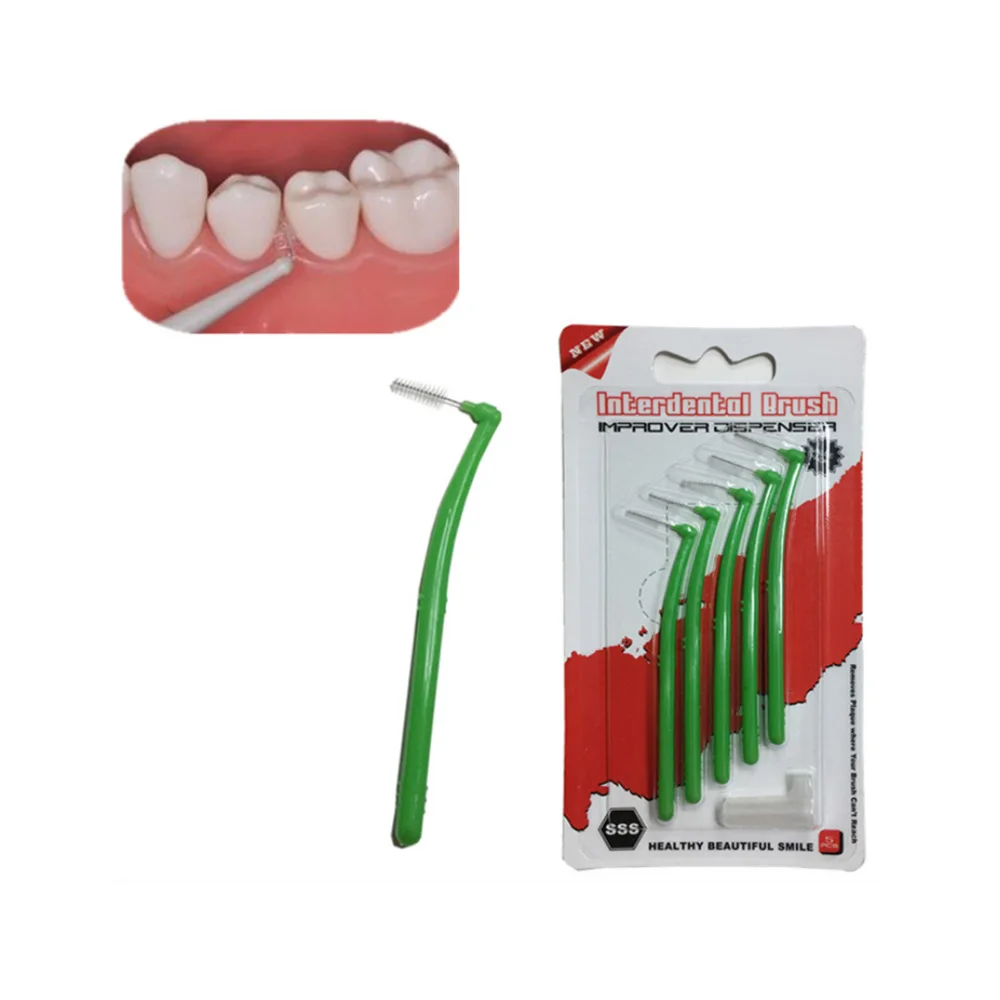 1 Set 5PCS Soft Clean Between Interdental Floss Brushes Random Color