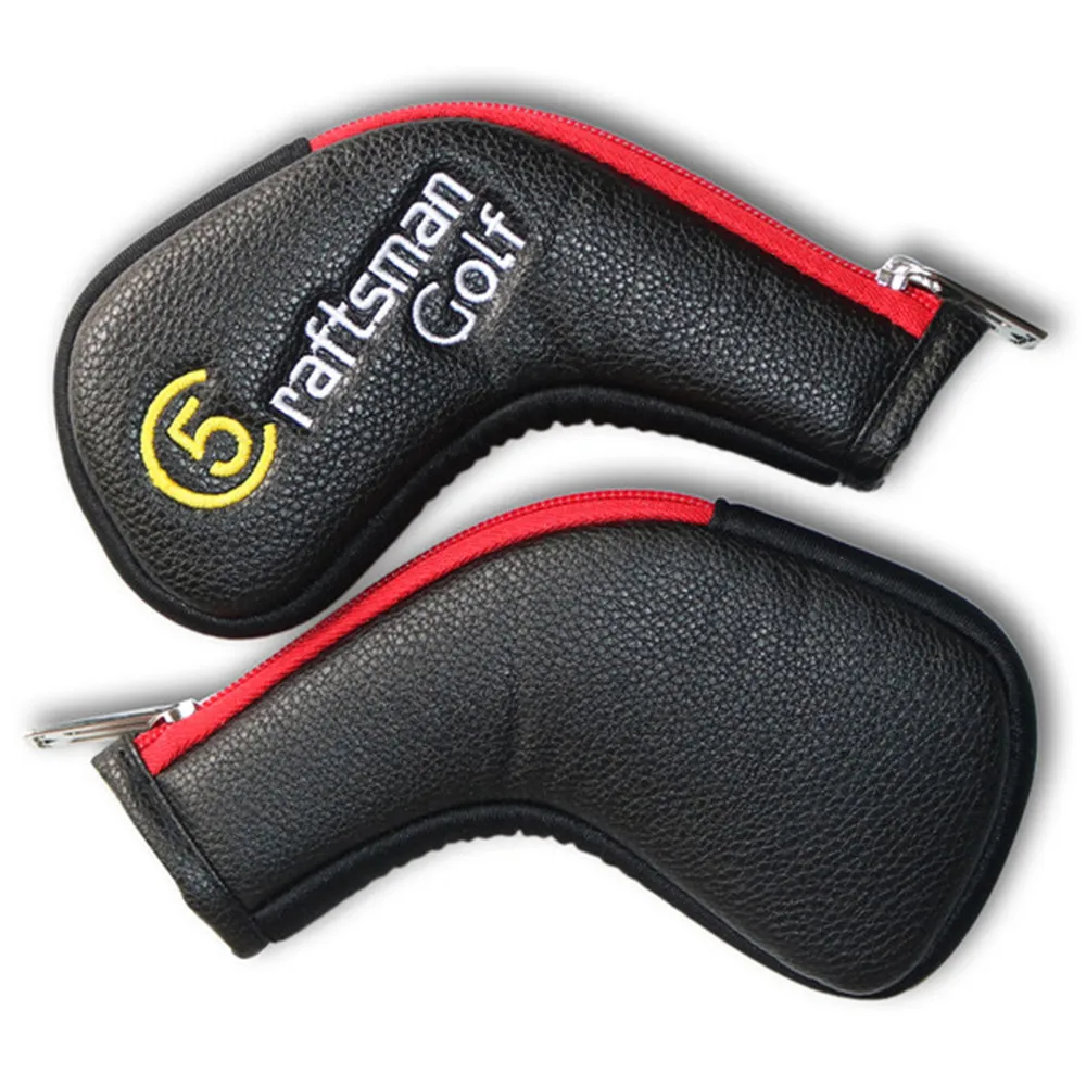 Craftsman Golf 11 шт./компл. (4 5 6 7 8 9 A S P L X) Синтетическая кожа черного цвета с красной