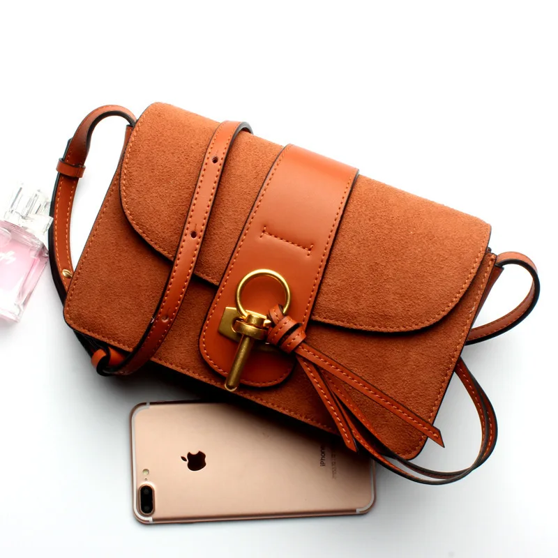 

LOEIL New women's bag tide leather shoulder bag female leather camera bag simple