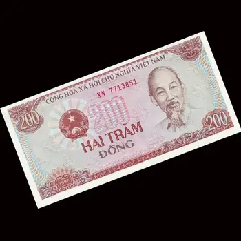

Vietnam Full Bundle Lot 100 PCS, 200 Dong, 1987, P-100, Paper Notes, UNC, Collection Gift, Original Real, Asian Banknotes