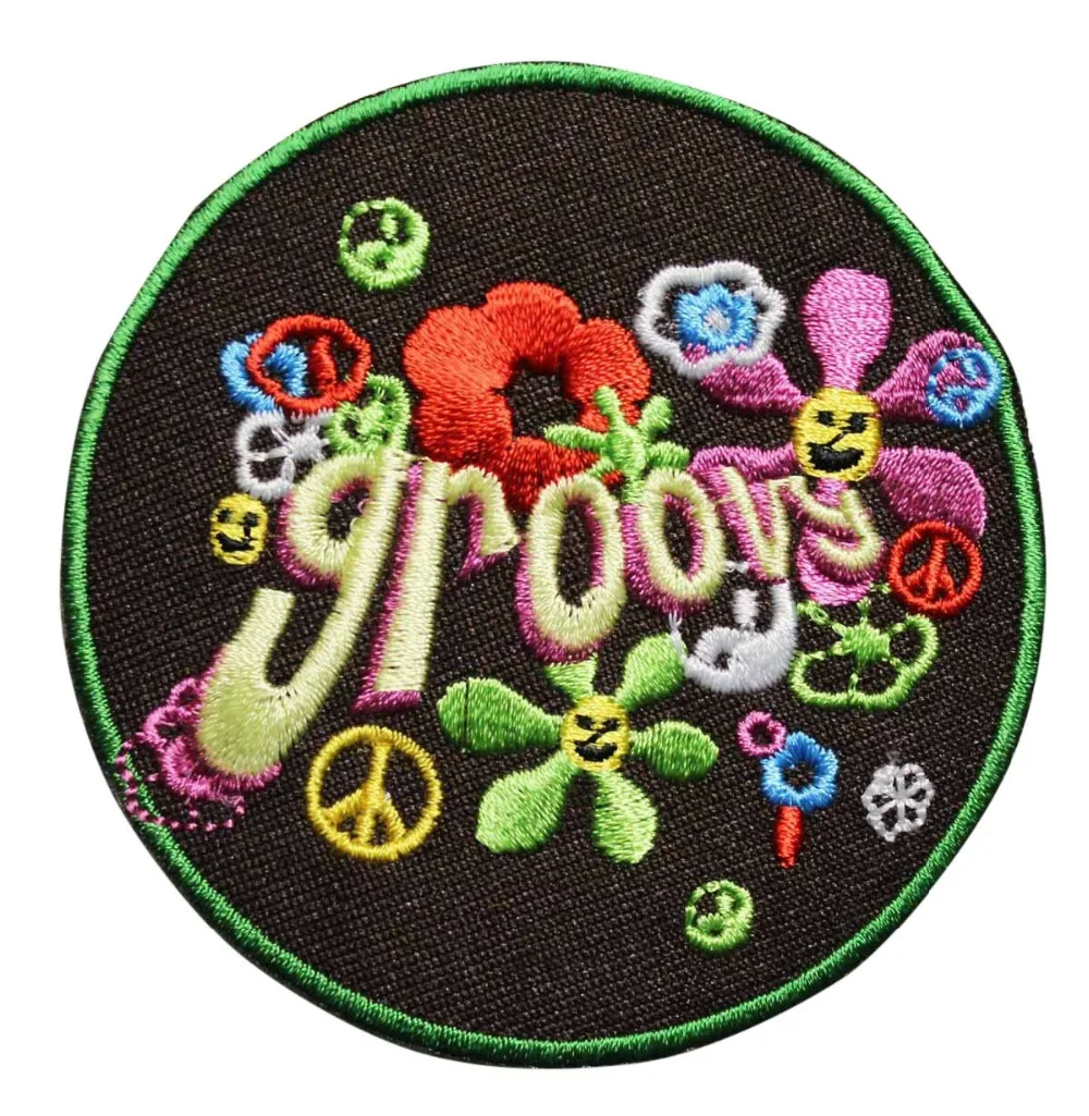 

Custom Embroidered patch Name Tag Dog Tag Military flowerss MC Biker Vest Club iron on badge Customized logo design service