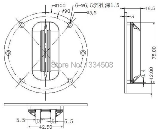 Tweeter Speaker for tweeter speaker 2Pices/lot High quality planar transducer AMT ribbon raw driver set 8Ohm