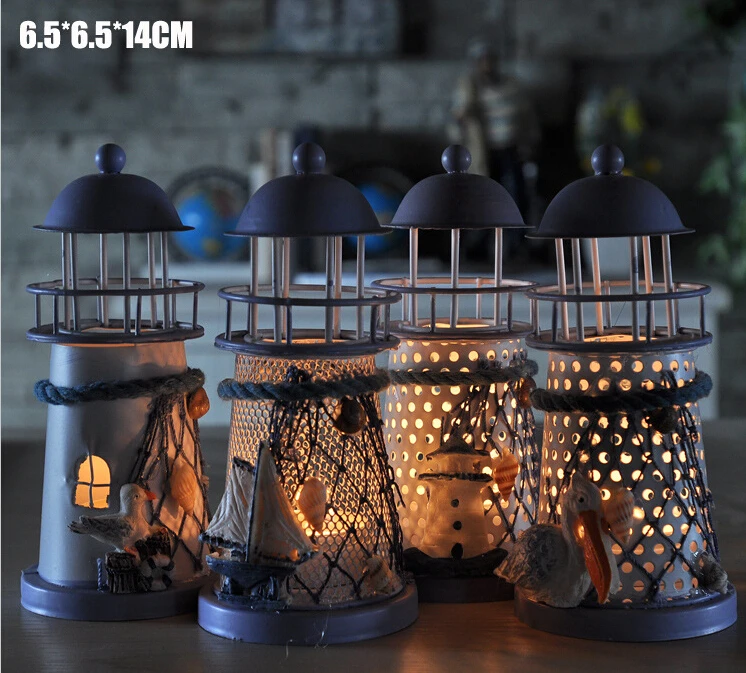 40 Pcs New Arrive Mediterraneanstyle Lighthouse Wrought Iron