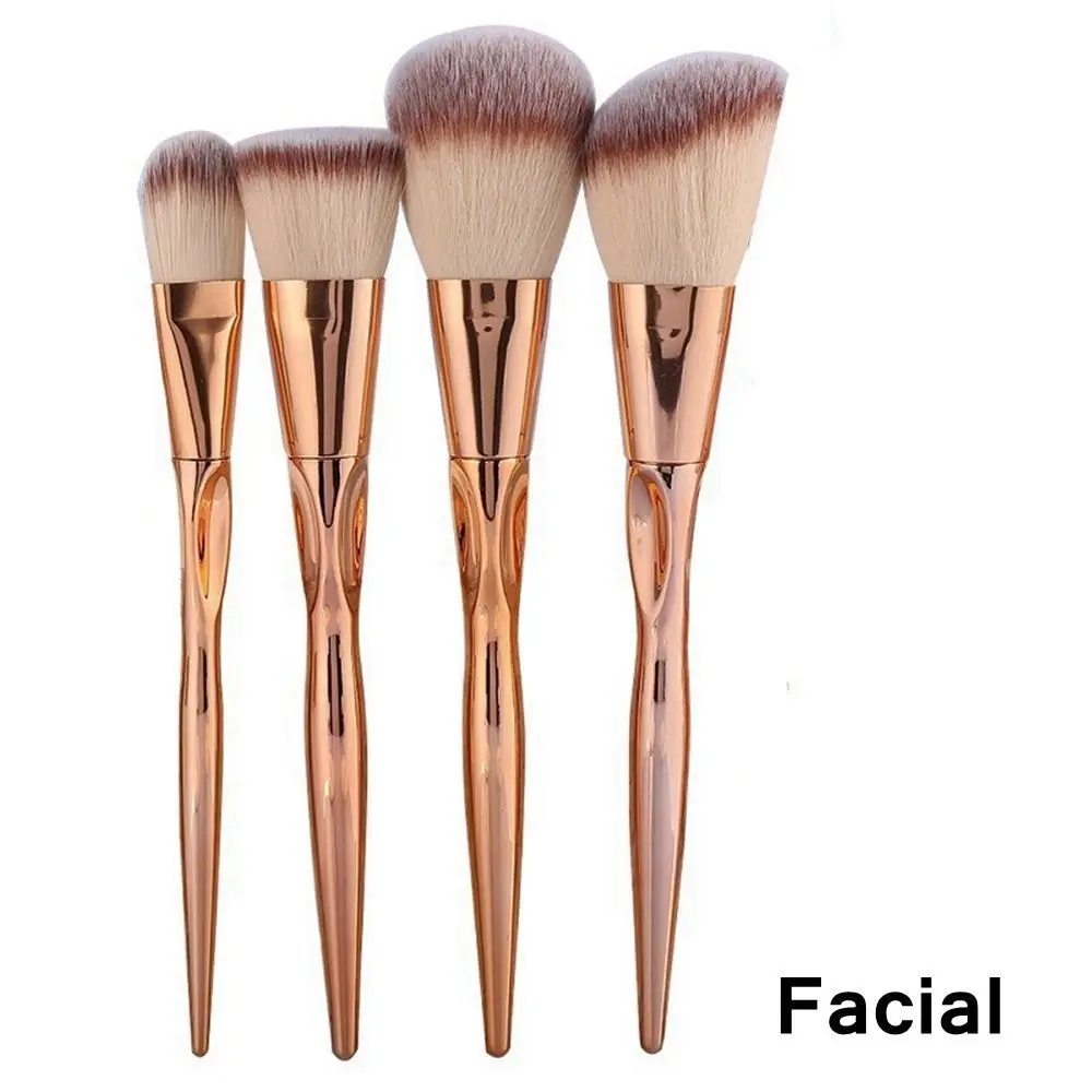 4/8pcs Professional Nylon Makeup Brushes Set For Foundation Powder Blush Eyeshadow Concealer Lip Eye Make Up Brush Cosmetics