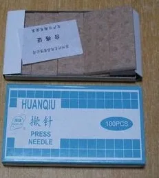 

free shipping huanqiu ear acupuncture needle press needle auricular acupuncture needles 0.22*1.5mm