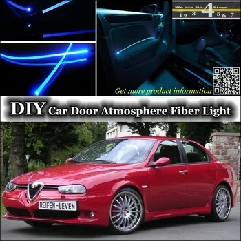 

For Alfa Romeo 33 155 AR interior Ambient Light Tuning Atmosphere Fiber Optic Band Lights Inside Door Panel illumination Refit
