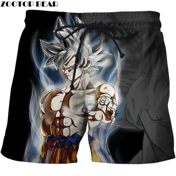 

NEW Anime Dragon Ball Men T Short Hip Hop Fitness Breathable Cool Quick Dry Summer Beach Male Shorts 3D Print GOKU ZOOTOP BEAR