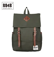 8848 hombres mochilas amy verde bolsas casuales 100% envío libre de la mochila de poliéster sólido patrón simple bolsa de la escuela portátil d002-7