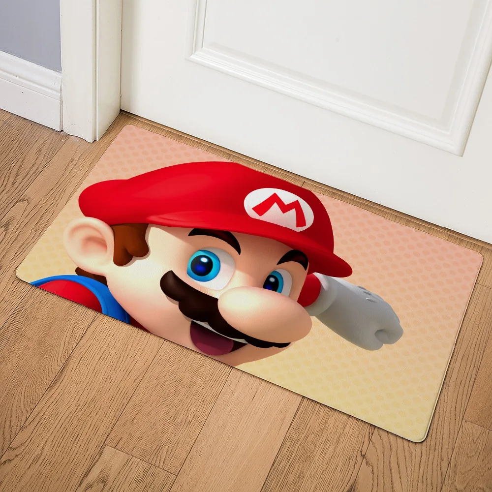 

Super Marie Print Door Mat Kitchen Carpet Living Room Hallway Bathroom Entrance Non-slip Floor Mat Home mat