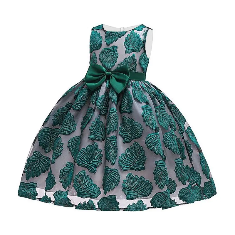 

2019 new children's dress princess dress bow tutu dress girl dress six children's day costumes