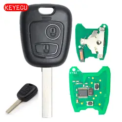 Keyecu KYDZ режиссерский HU83 лезвие дистанционного ключ 2 кнопки 433 мГц ID46 электронный чип внутри для старых peugeot 307