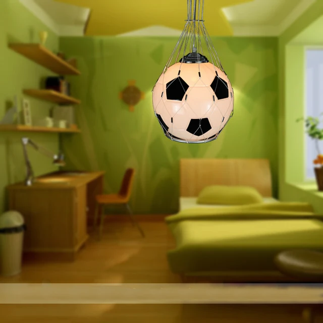 E27 Modern Minimalist Football Chandeliers Creative Children Bedroom E27 Modern Minimalist Football Chandeliers Creative Children Bedroom Lamp Chandelier Light Fixtures Lighting