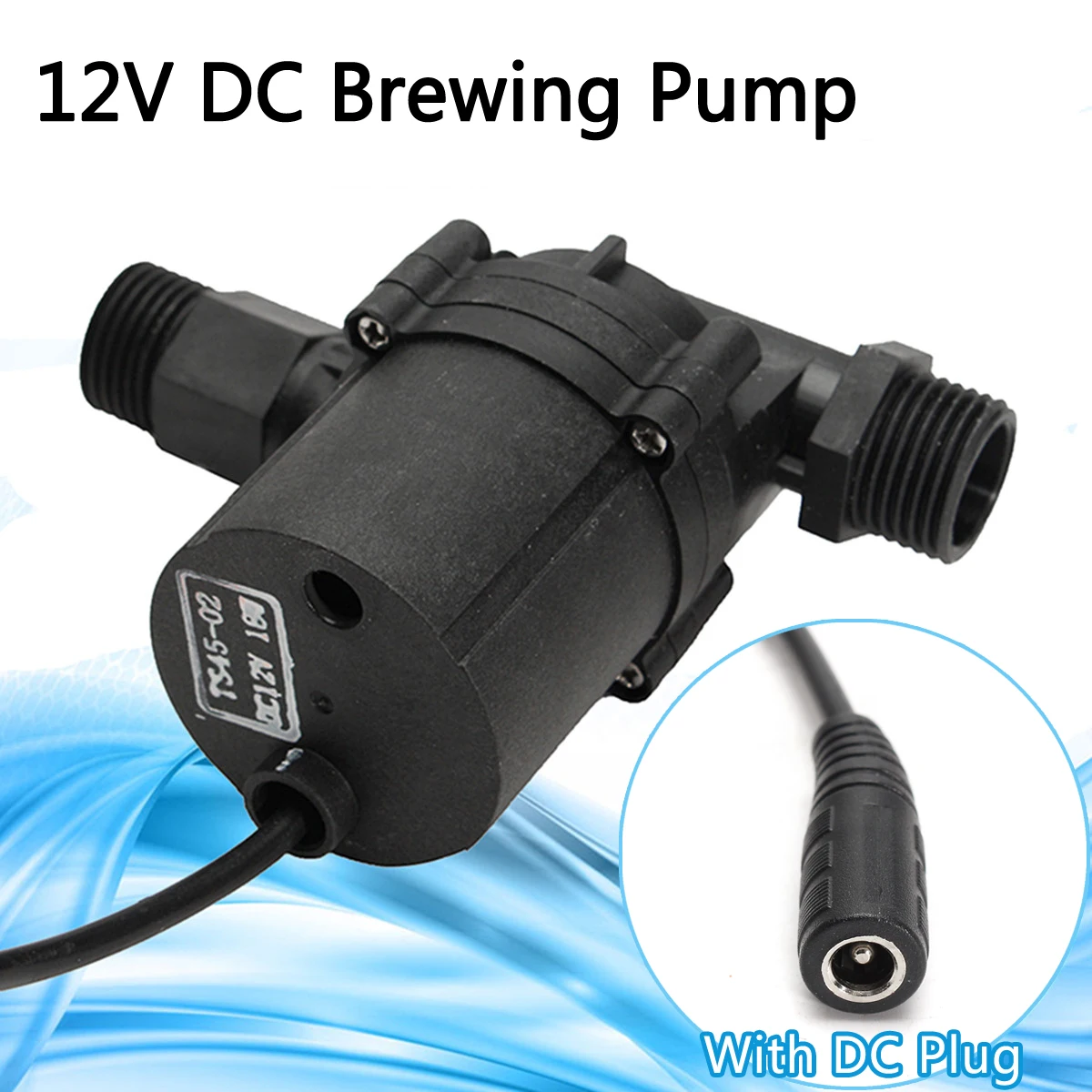 

DC 12V 18W Solar Power Brewing Pump 9L-10L/min for Craft Beer Circulation Brushless Pumps