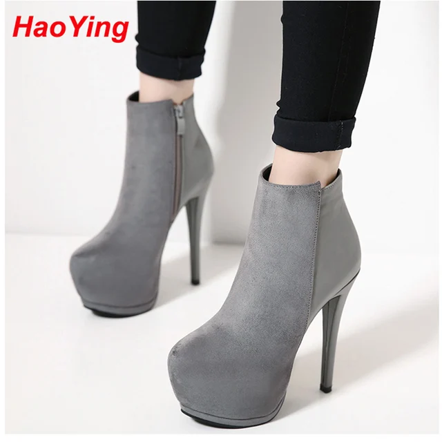 platform stiletto boots high heels ankle boots for women shoes ...