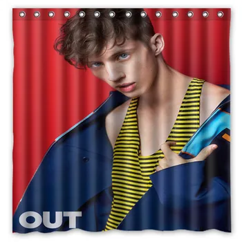 

Troye Sivan Shower Curtain Waterproof Moldproof Polyester Fabric Bath Curtain Drop Ship Bathroom Decor 180*180cm