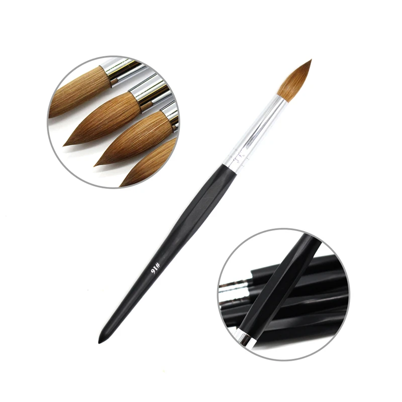100 Kolinsky Sable Pincel Para Unas Acrilicas Mango De Madera No 8 10 12 Acrilico Liquido En Polvo Talla Constructor Manicura Herramientas Aliexpress Suministros Para Oficina Y Escuela