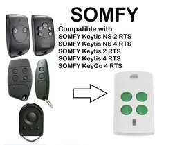 3 шт. SOMFY Telis 1 RTS Keytis NS 2 RTS контроллер гаражной двери совместимый пульт дистанционного управления 433,42 МГц код прокатки Бесплатная доставка