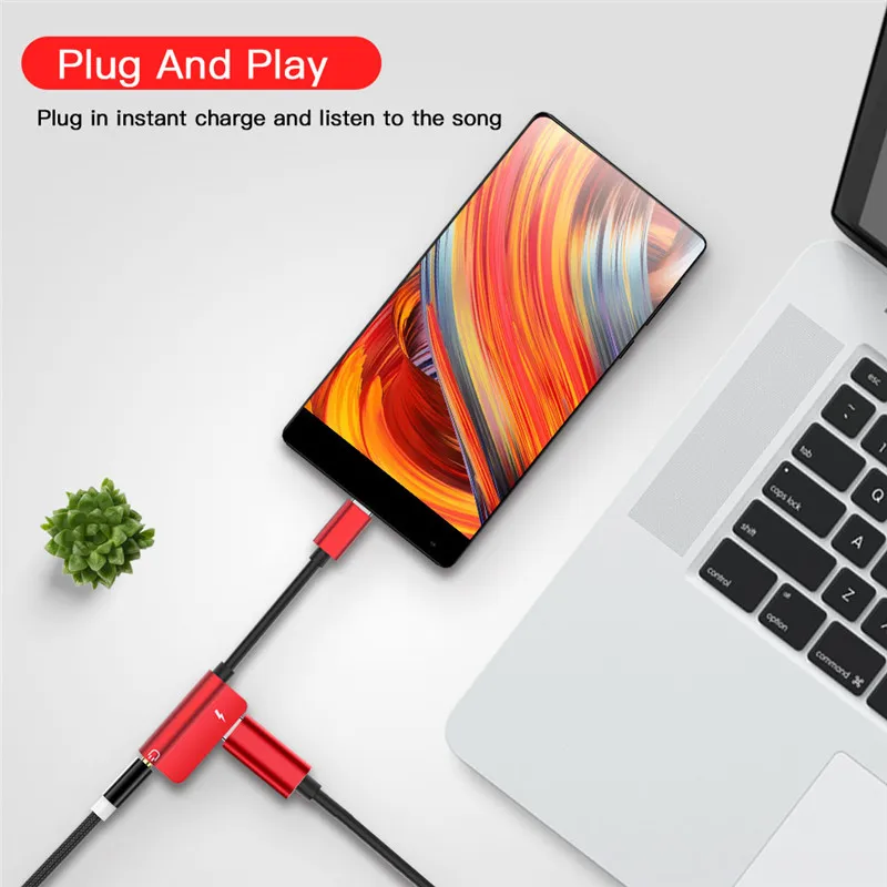 Usb type-C аудио адаптер для зарядки 2 в 1 type C папа-мама 3,5 мм разъем для наушников+ зарядный конвертер для huawei P20 pro P30